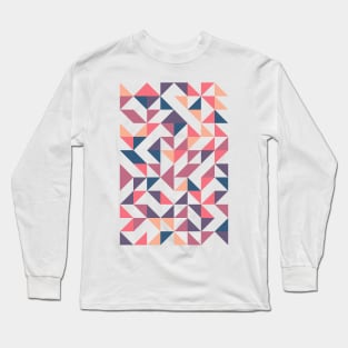 Creative Geometric Colourful Triangle Pattern #3 Long Sleeve T-Shirt